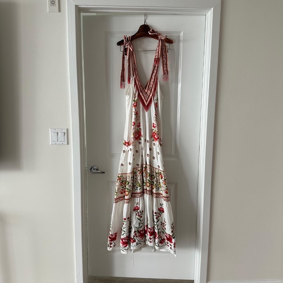 Farm Rio Off-White Apple Romance Maxi Dress - Picture 8 of 8